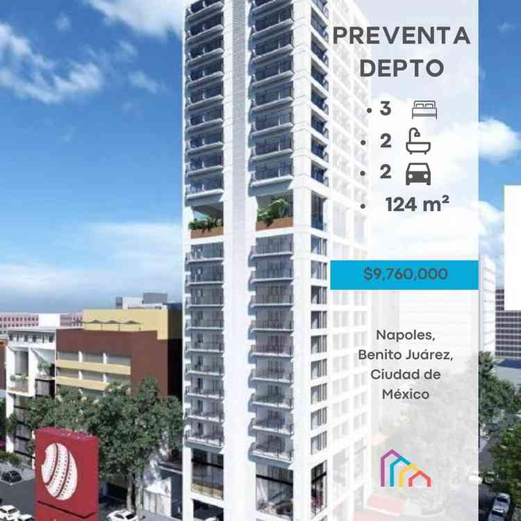 departamento en preventa insurgentes sur napoles benito juarez cdmx p0sfUYG